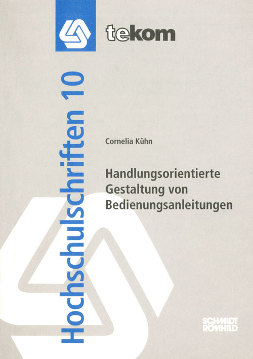 Ausgabe Handlungsorientierte Gestaltung von Bedienungsanleitungen